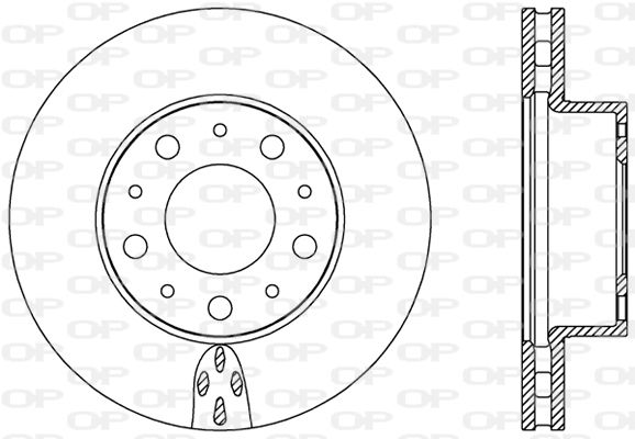 OPEN PARTS Тормозной диск BDA2438.20